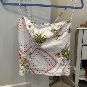 Reformation Overland Linen Top in Nonna